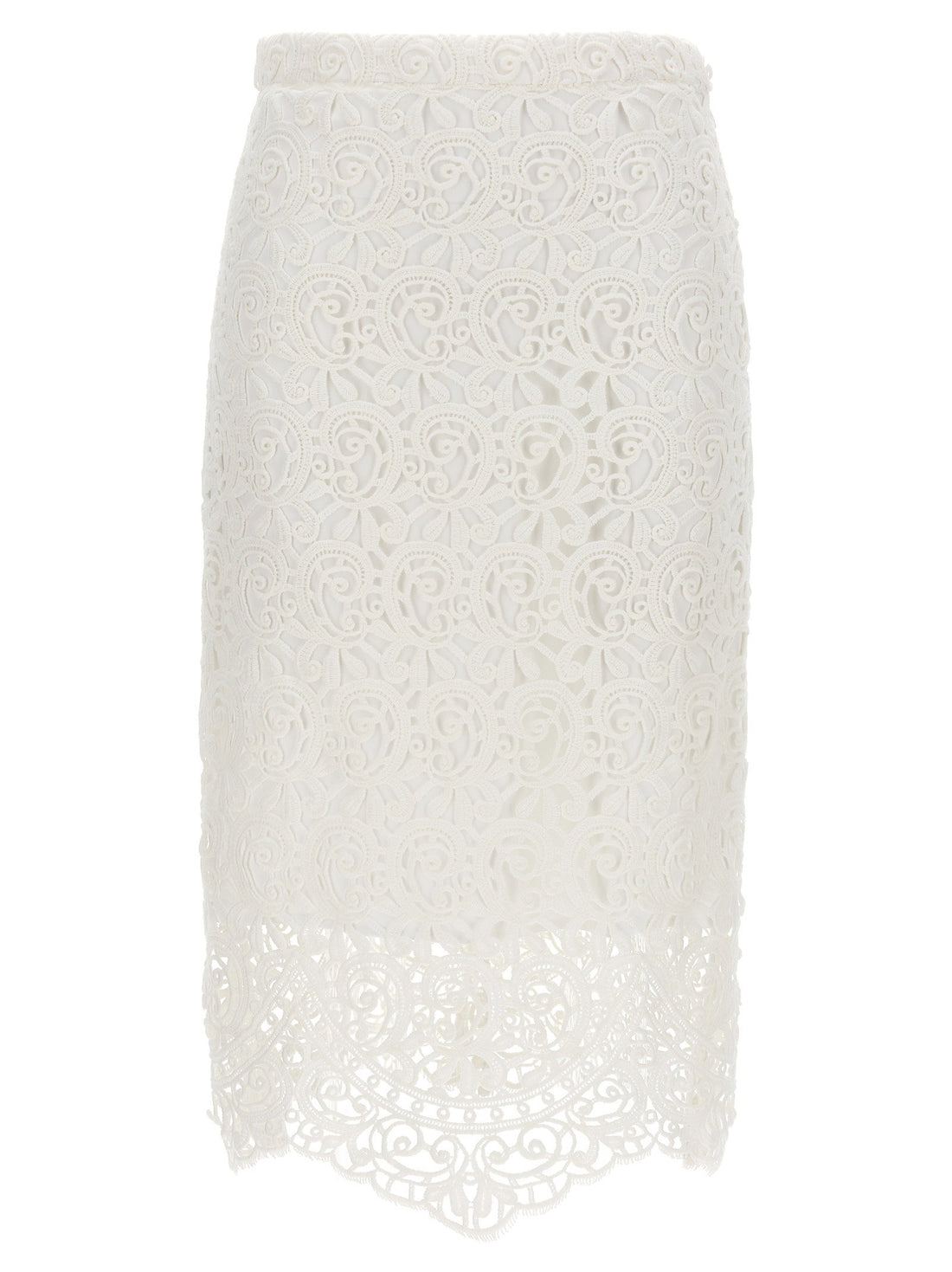 Burberry Lace Skirt White
