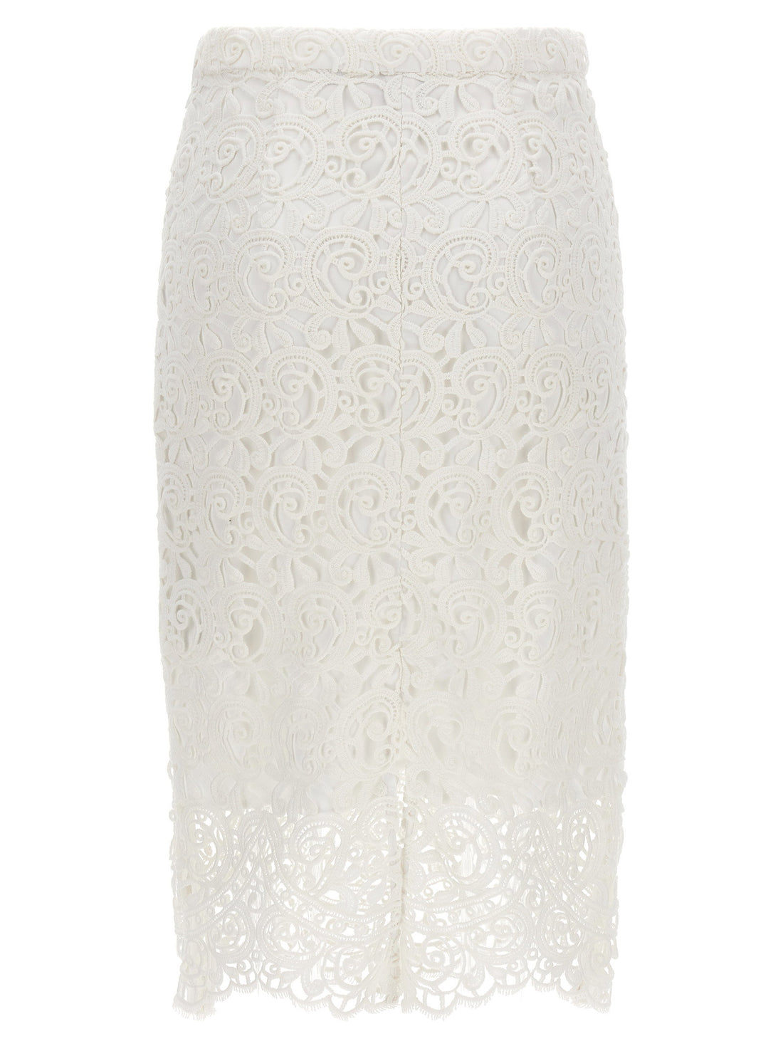 Burberry Lace Skirt White