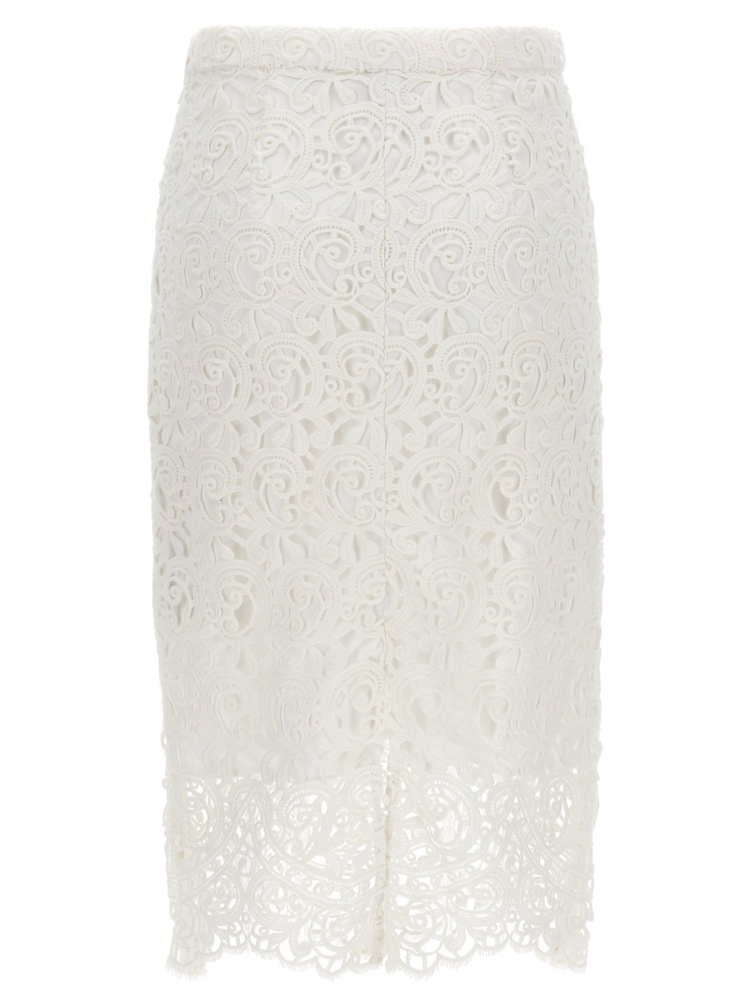 Burberry Lace Skirt White