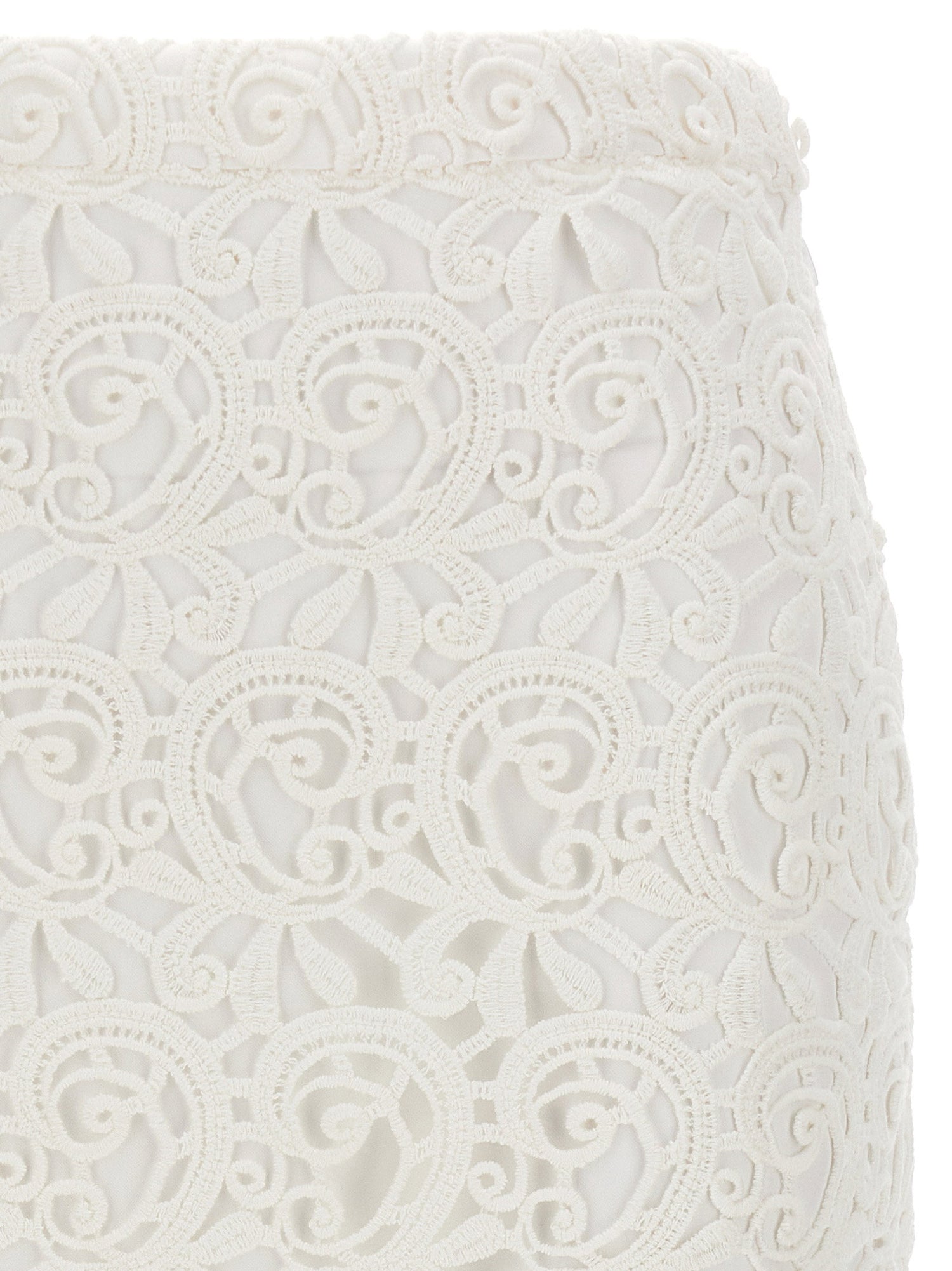Burberry Lace Skirt White