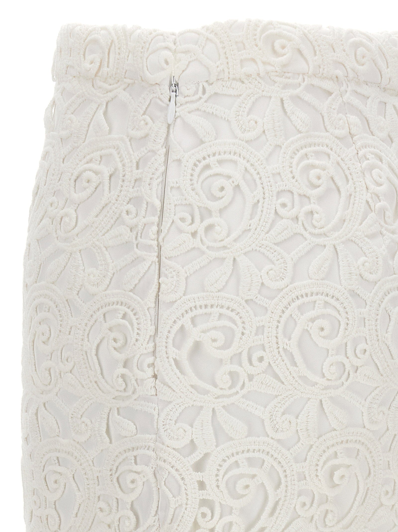 Burberry Lace Skirt White
