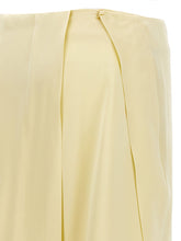 Jil Sander Satin Skirt With Side Slit Yellow