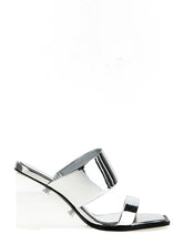 Alexander McQueen Mirror Sandals Silver