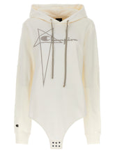 Champion X Rick Owens Hooded Bodysuit White