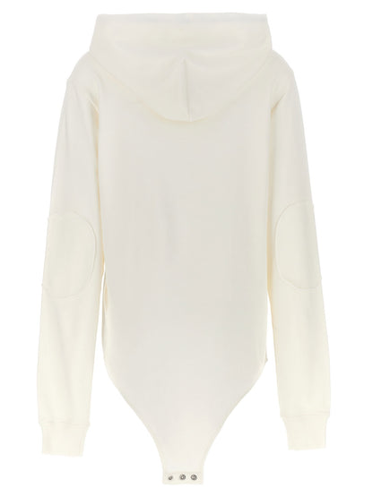 Champion X Rick Owens Hooded Bodysuit White