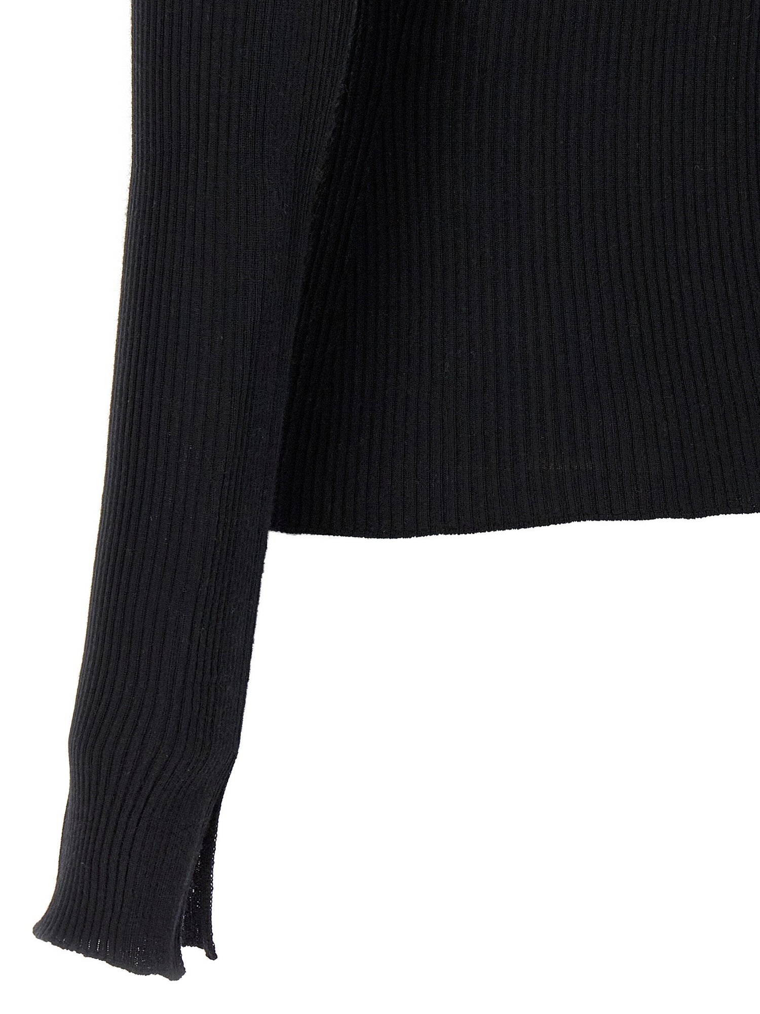 Lanvin Ribbed Sweater Black