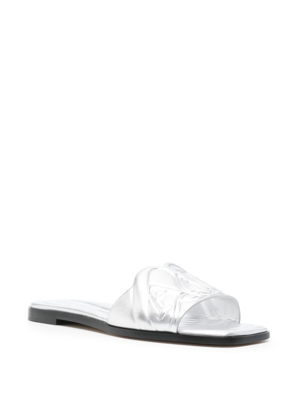 Alexander McQueen mules silver