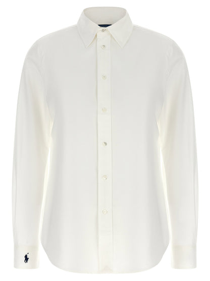 Polo Ralph Lauren Logo Embroidery Shirt White