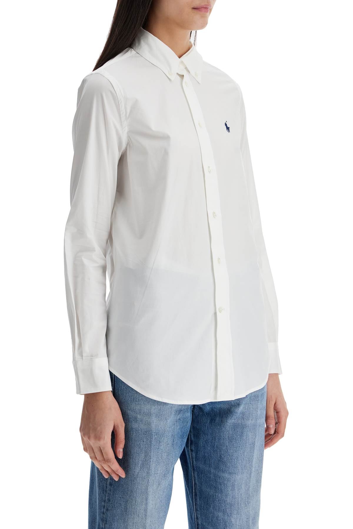 Polo Ralph Lauren white slim fit cotton shirt white