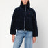 Polo Ralph Lauren Navy Blue Corduroy Puffer Jacket with Logo Embroidery Blue
