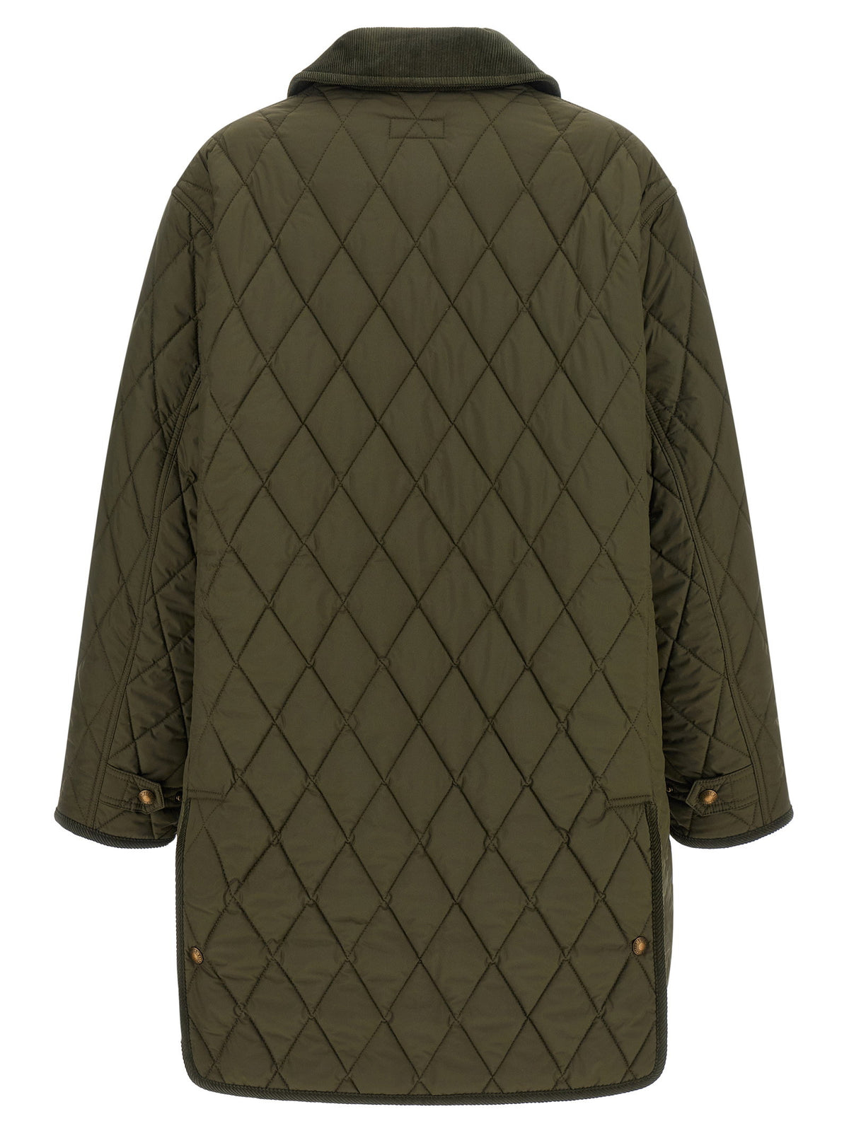 Polo Ralph Lauren Quilted Padded Jacket With Embroidery Green