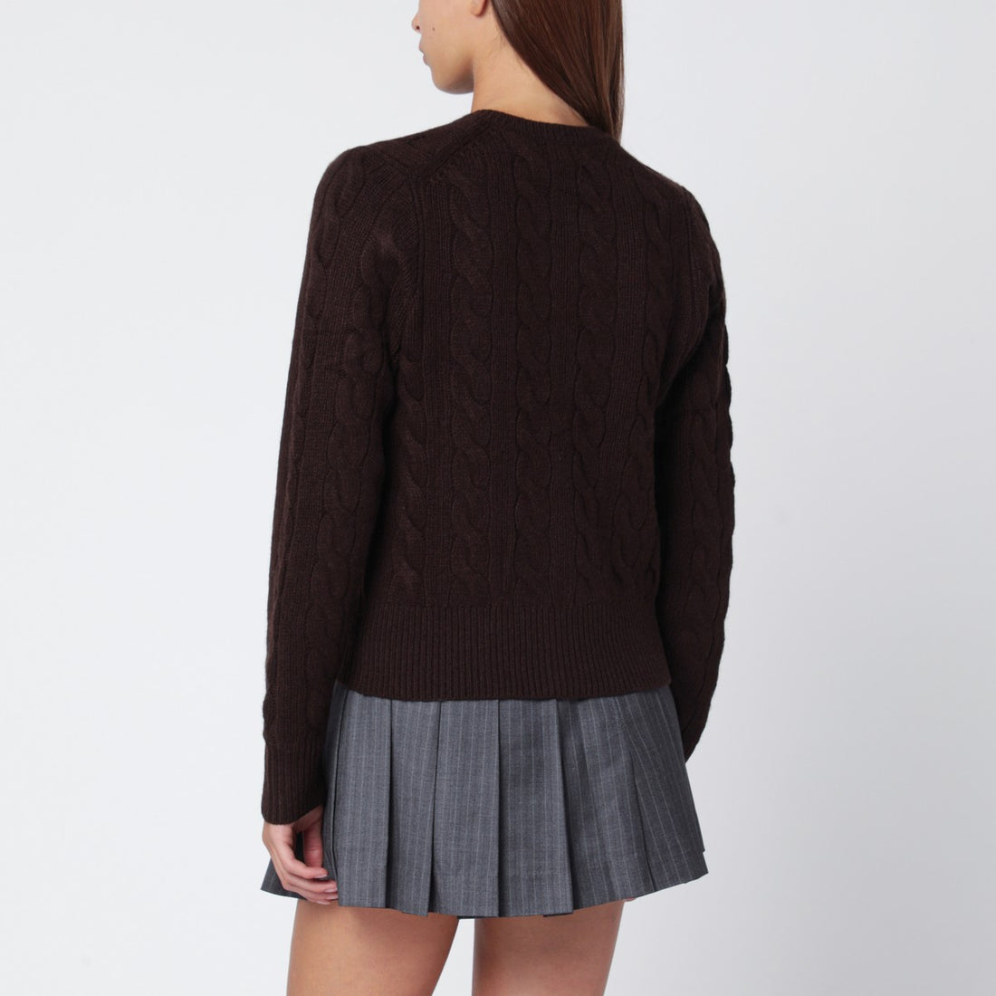 Polo Ralph Lauren Cable-Knit Wool and Cashmere Cardigan White