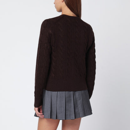 Polo Ralph Lauren Cable-Knit Wool and Cashmere Cardigan White