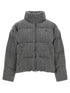 Polo Ralph Lauren Knitted Braided Down Jacket Gray