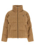 Polo Ralph Lauren Knitted Braided Down Jacket Beige