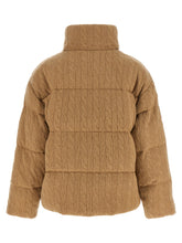 Polo Ralph Lauren Knitted Braided Down Jacket Beige