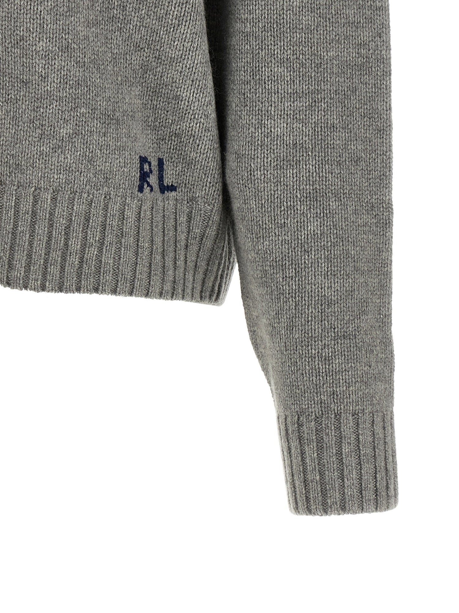 Polo Ralph Lauren Polo Bear Intarsia Sweater Gray