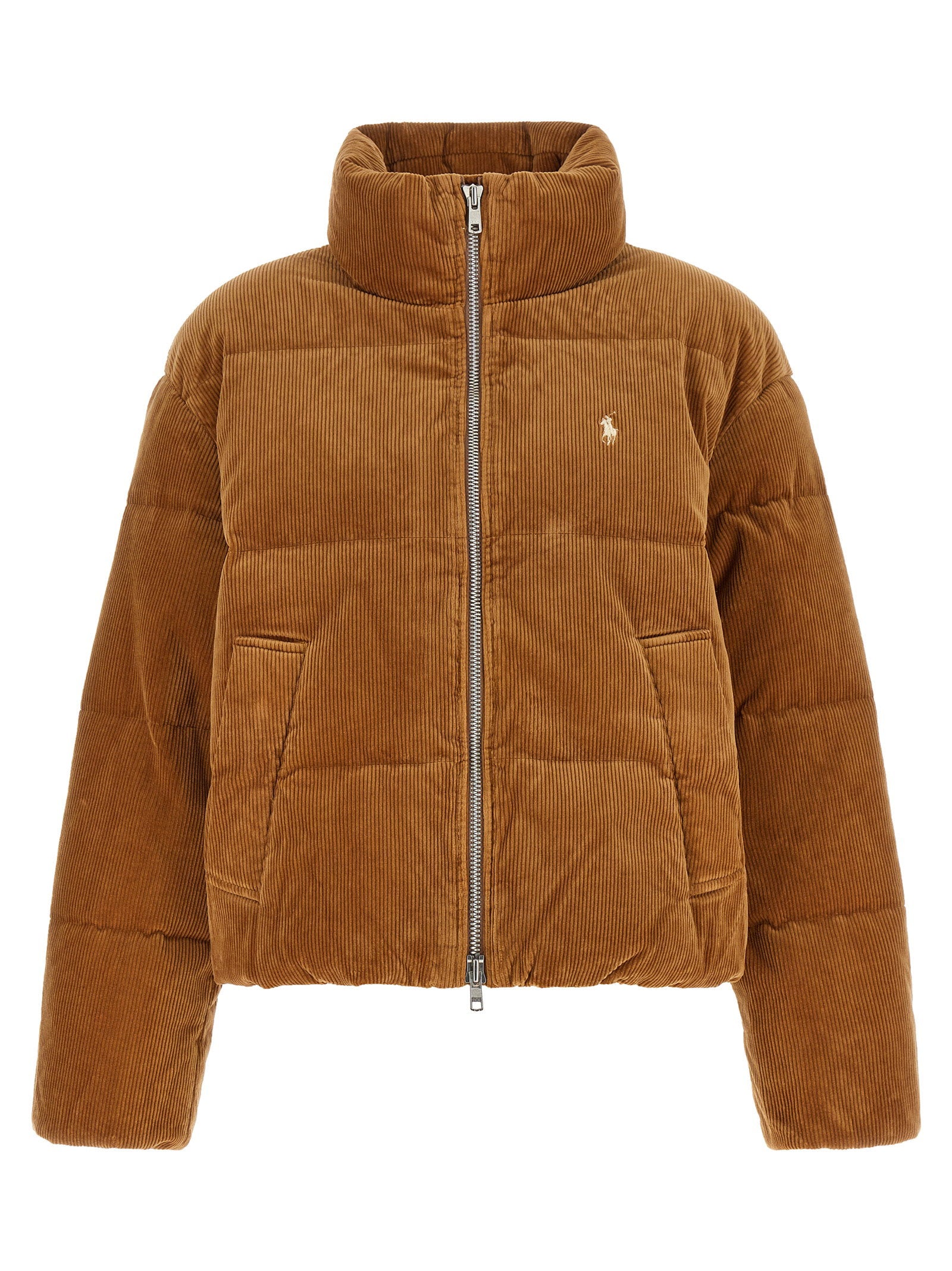 Polo Ralph Lauren Corduroy Down Jacket Brown