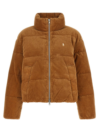 Polo Ralph Lauren Corduroy Down Jacket Brown