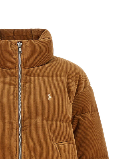 Polo Ralph Lauren Corduroy Down Jacket Brown