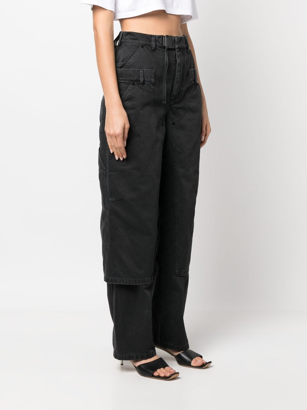 Layered Wide Leg Trousers