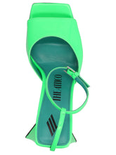 The Attico Piper Sandals Green