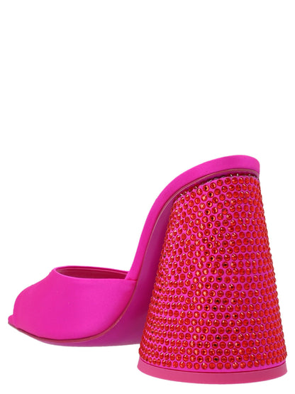 The Attico Luz Mules Fuchsia