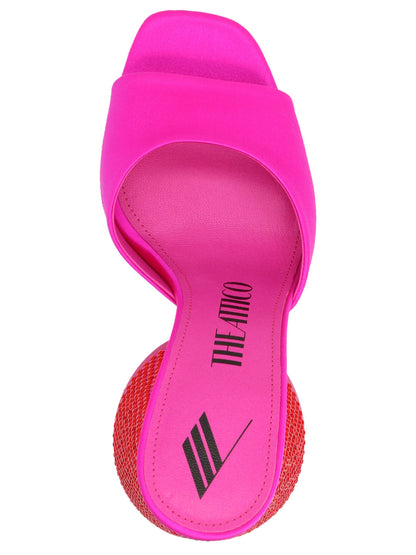 The Attico Luz Mules Fuchsia