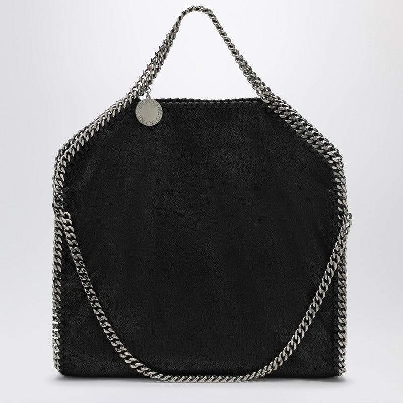 Stella McCartney Falabella Fold Over Eco-Leather Shoulder Bag Black