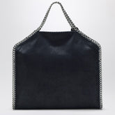 Stella McCartney Navy Falabella Fold Over Eco-Leather Tote Bag Blue
