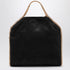 Stella McCartney Falabella Fold Over Black and Gold Tote Bag Black