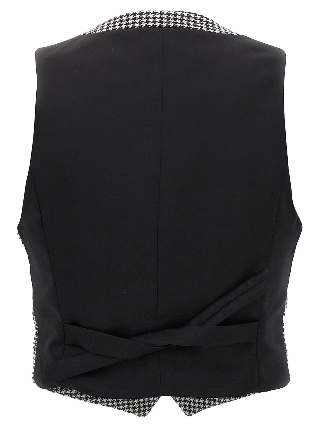 Alexandre Vauthier Houndstooth Waistcoat White/black