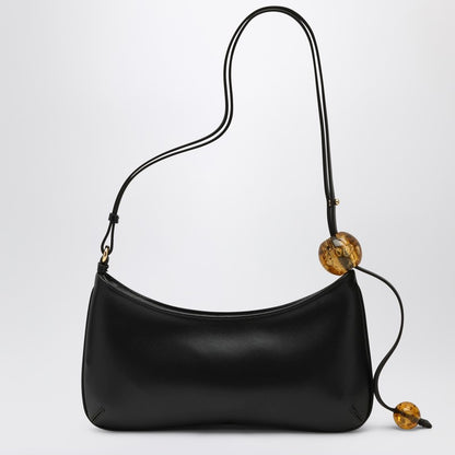 Jacquemus Le Bisou black leather shoulder bag Black