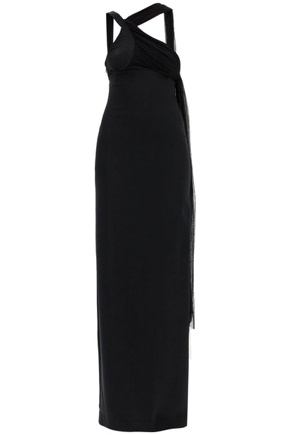 Robe longue maxi asymétrique