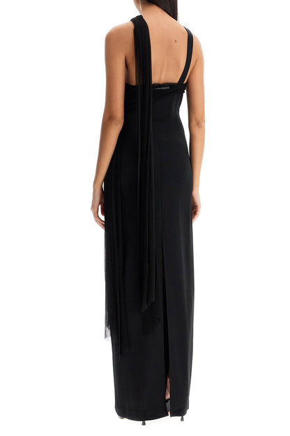 Robe longue maxi asymétrique