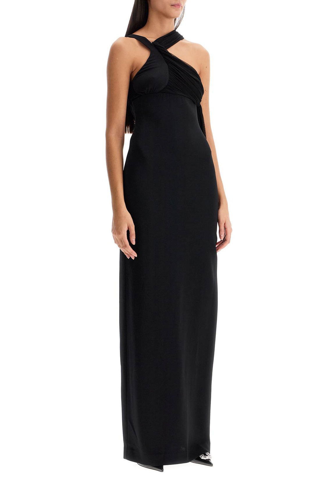 Robe longue maxi asymétrique