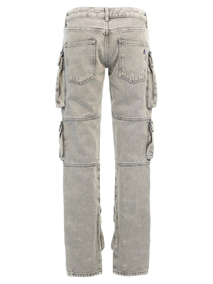 The Attico Essie Jeans Gray
