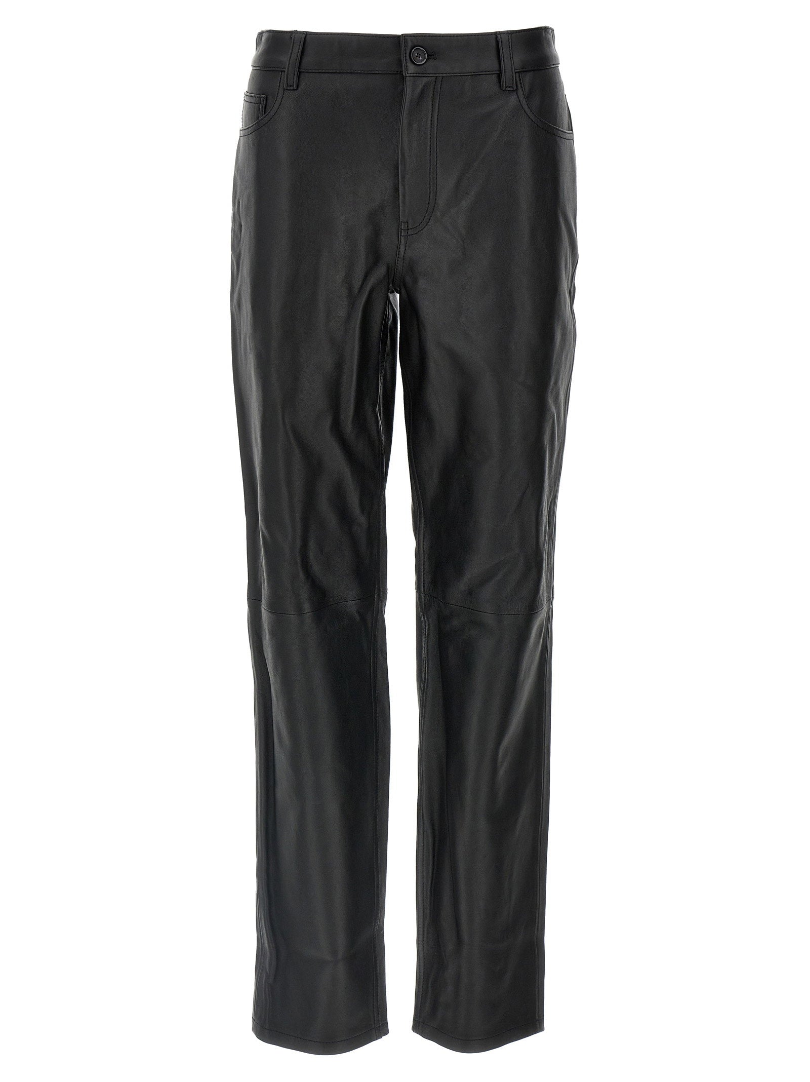 Toteme Leather Pants Black