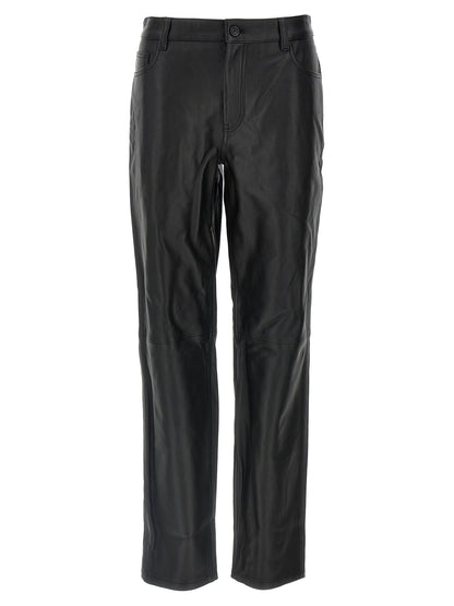 Toteme Leather Pants Black