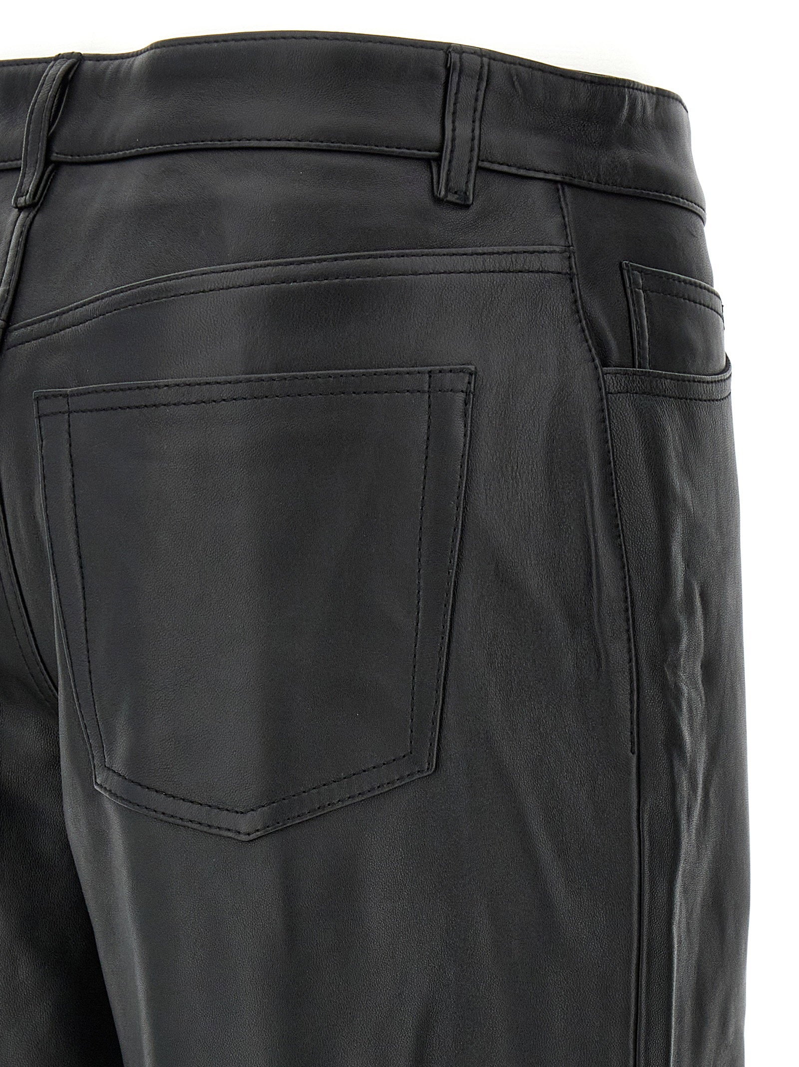 Toteme Leather Pants Black