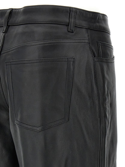 Toteme Leather Pants Black