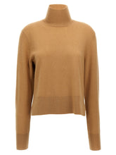 Toteme Cropped Turtleneck Turtleneck Sweater Beige