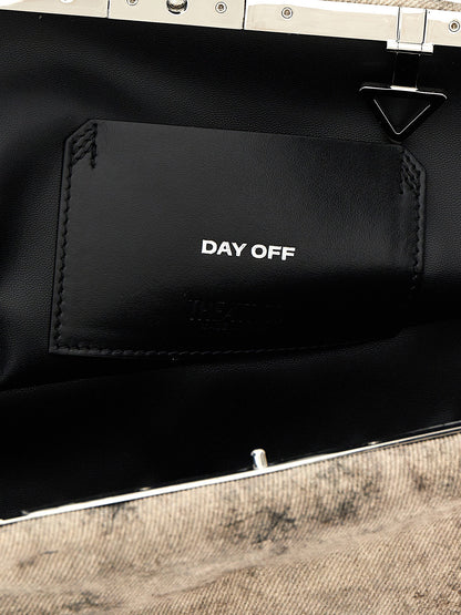 The Attico Day Off Clutch Gray