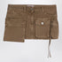 The Attico Fay Cargo Miniskirt khaki