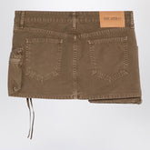 The Attico Fay Cargo Miniskirt khaki