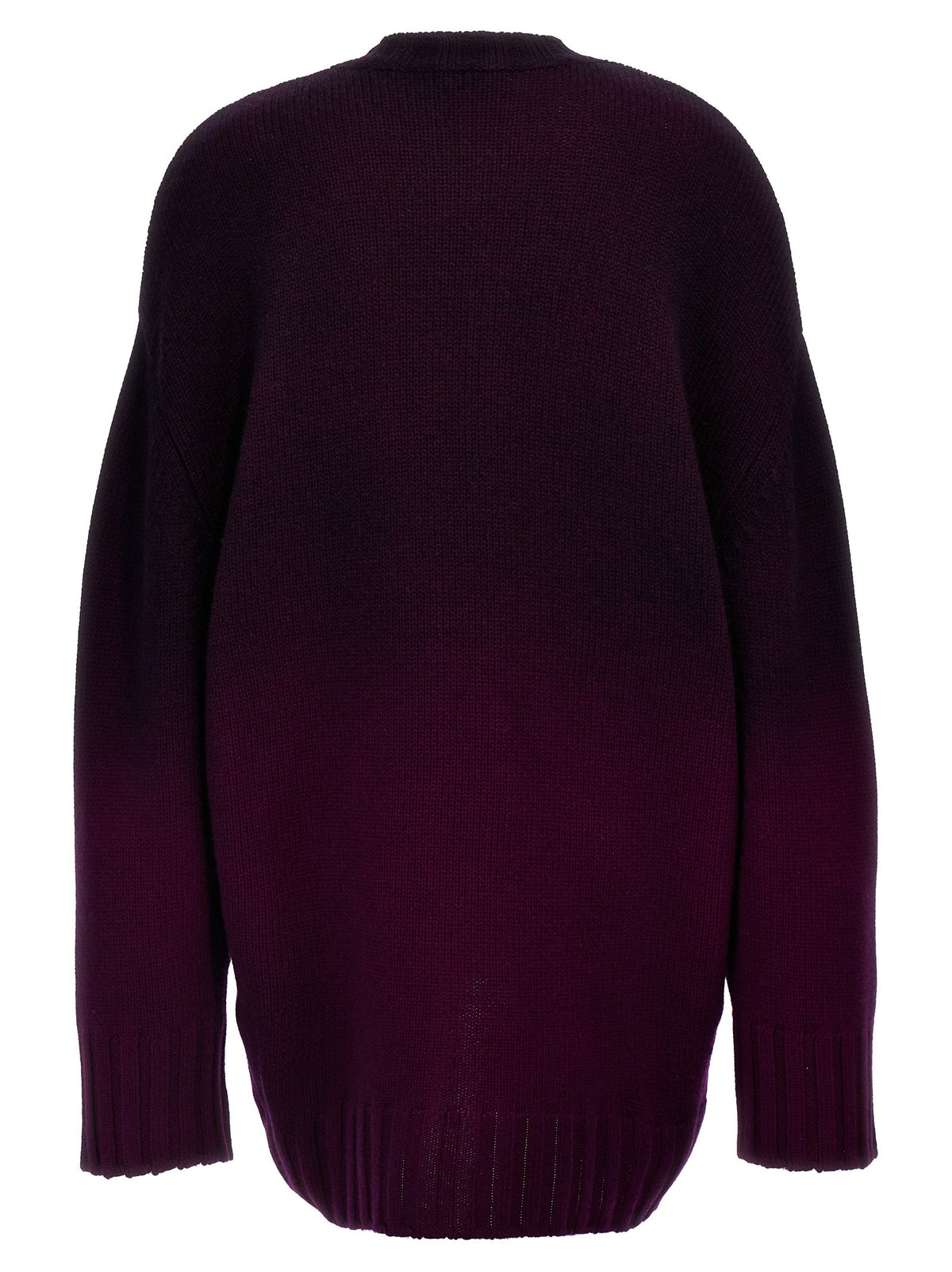 The Attico Oversized Knit Dress Purple