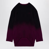 The Attico Oversized Degrade Wool & Cashmere-Blend Jumper Pink