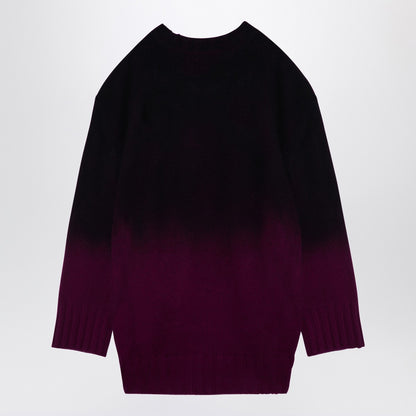 The Attico Oversized Degrade Wool &amp; Cashmere-Blend Jumper Pink