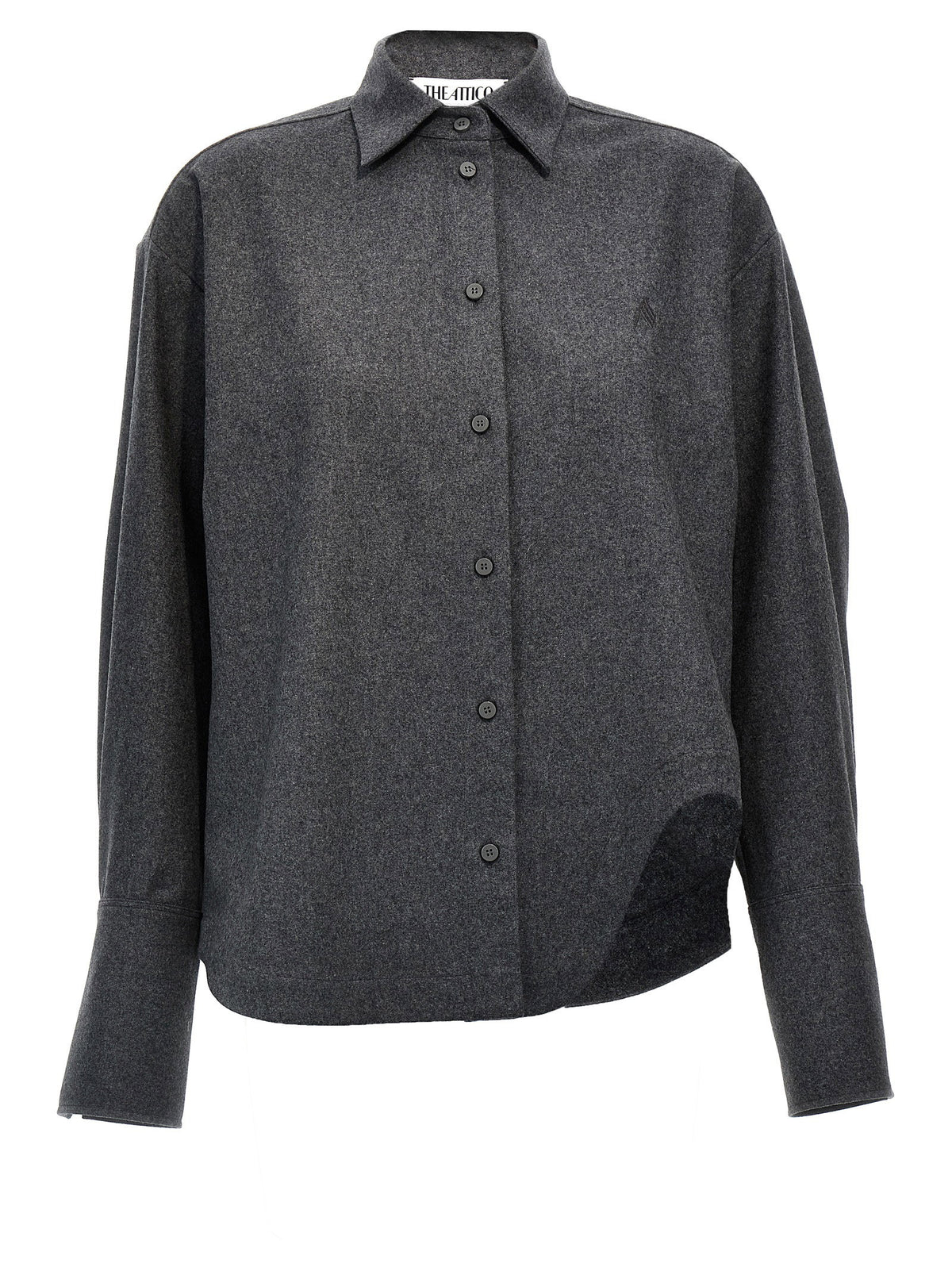 The Attico Eliza Shirt Gray