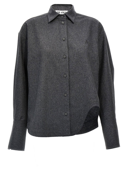 The Attico Eliza Shirt Gray